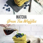matcha green tea waffles