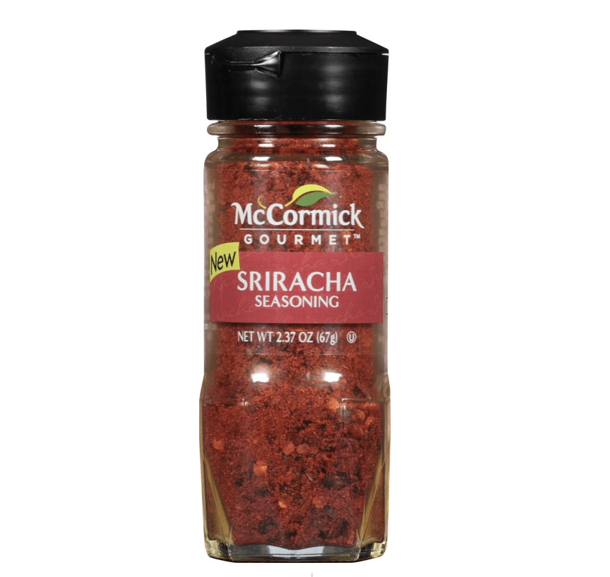 A jar of McCormick sriracha seasoning